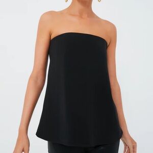 Tuckernuck Strapless Noir Crepe Marin Top